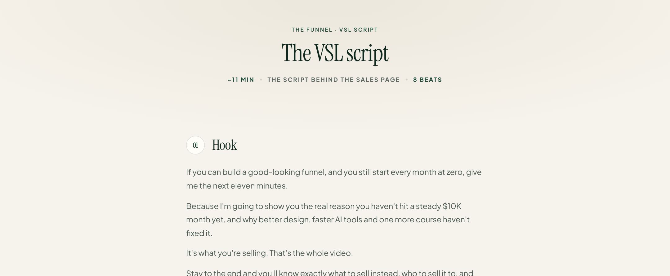 VSL script preview